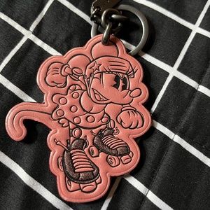 Coach Minnie on roller skates bag charm/ key chain